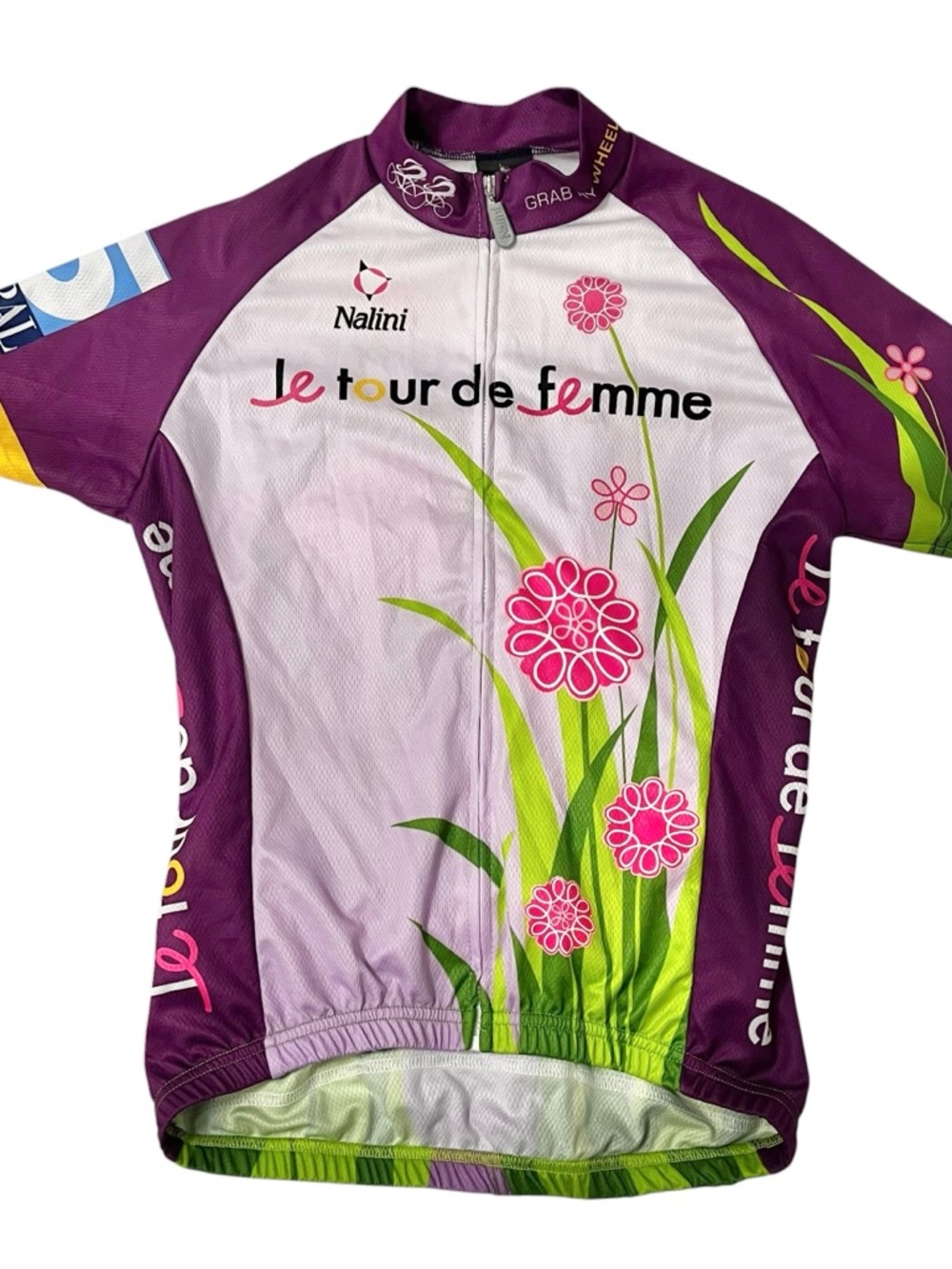 Nalini Le Tour de Femme Cycling Jersey Womens M Floral Full Zip Bike